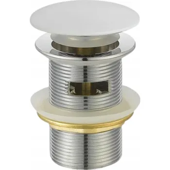 Zátka do volně stojící vany, bílá barva, SU-AN-012-M.