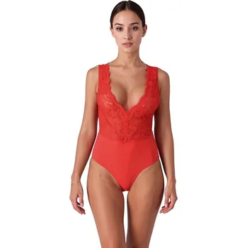 Dámský erotický korzet Passion EVALIE body - červené L