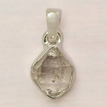 Přívěsek Herkimer diamant přívěsek stříbro Ag 925 LOT190 1,1 cm, 1,5 g