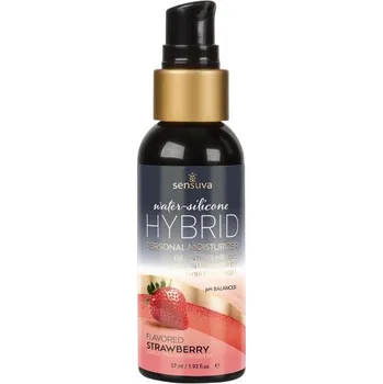 Lubrikační gel Sensuva Hybrid Osobní Lubrikant Jahoda 57ml