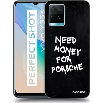 Pouzdro na mobilní telefon Picasee silikonový průhledný obal pro Vivo Y33s - Black Dollar