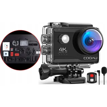 IP kamera Sportovní kamera COOAU KAMERA AKCJI 4K UHD WIFI WODOODPORNA 4K UHD