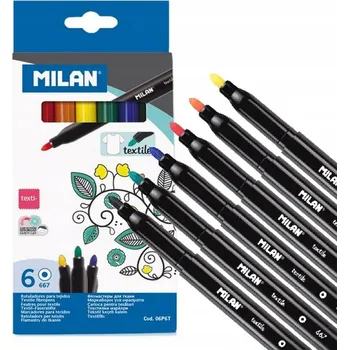 Fixy na značkování fixy kaligrafické fixy barevné, Milan 6 ks