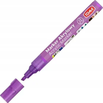 Obraz Akrylový Umělecký Popisovač pro Kolorování SEŘÍZNUTÝ Metalický FIALOVÝ