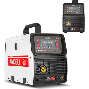 Svářečka BEZPLYNOVÁ INVERTOROVÁ SVÁŘEČKA MIGOMAT MIG MMA TIG CUT 5 v 1 LED MCT416 LED