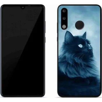 Pouzdro na mobilní telefon Gelový obal mmCase na mobil Huawei P30 Lite - černá kočka 1