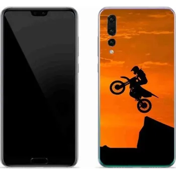 Pouzdro na mobilní telefon Gelový kryt mmCase na mobil Huawei P20 Pro - motocross