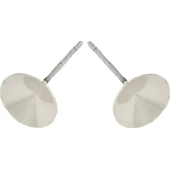 Náušnice CZ Náušnice trn rivoli 6mm Ag925 rhodium