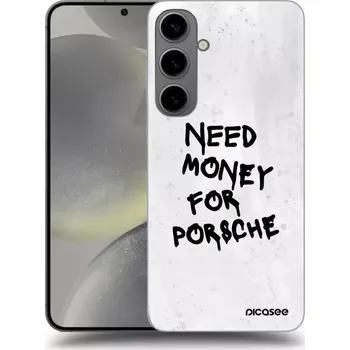 Pouzdro na mobilní telefon Picasee silikonový černý obal pro Samsung Galaxy S24+ S926B 5G - White Dollar