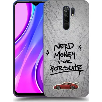 Pouzdro na mobilní telefon Picasee silikonový průhledný obal pro Xiaomi Redmi 9 - Grey Drift