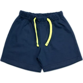 Kojenecké oblečení Chlapecké kraťasy Artur, Mrofi bavlna, modré se žlutou šňůrkou Velikost: 86 (12-18m)