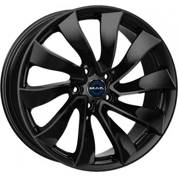 Alu kolo MAK Alu kola Mak Solar 9.5X20 5X114.3 ET45 Gloss Black 64.1