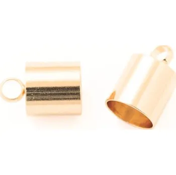Materiál na výrobu šperku EU Koncovka kaplík 12/8mm chirurgická ocel rose gold