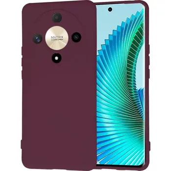 Pouzdro na mobilní telefon Kryt Honor Magic 6 lite Techsuit SoftFlex - plum red
