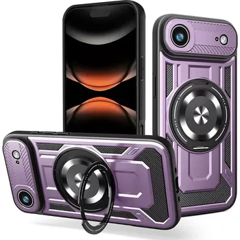 Pouzdro na mobilní telefon Kryt iPhone 17 Air, RuggedCam, fialový