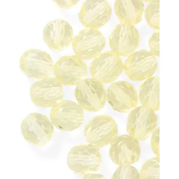 Korálek CZ Korálky broušené 8mm žlutá 80100 (20ks)