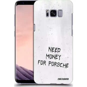 Pouzdro na mobilní telefon Picasee silikonový černý obal pro Samsung Galaxy S8 G950F - White Fuel