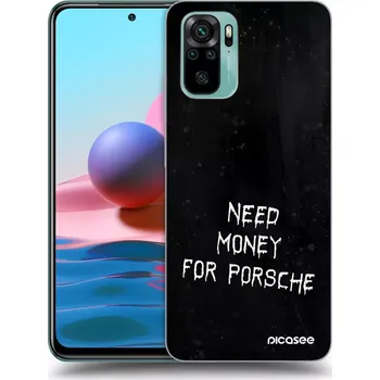 Pouzdro na mobilní telefon Picasee silikonový černý obal pro Xiaomi Redmi Note 10 - Black Fuel
