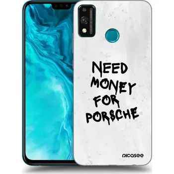 Pouzdro na mobilní telefon Picasee silikonový průhledný obal pro Honor 9X Lite - White Dollar