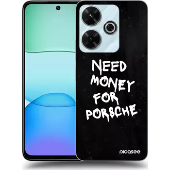 Pouzdro na mobilní telefon Picasee silikonový průhledný obal pro Xiaomi Redmi 13 4G - Black Dollar