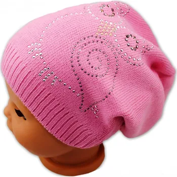 Čepice Jarní/podzimní čepice Sovička - růžová, Baby Nellys Velikost koj. oblečení: 110 (4-5r)