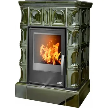 ABX BRITANIA KP I KACHLOVÝ SOKL s teplovodním výměníkem 6,9kW (tabakbraun (Kerkotherm))