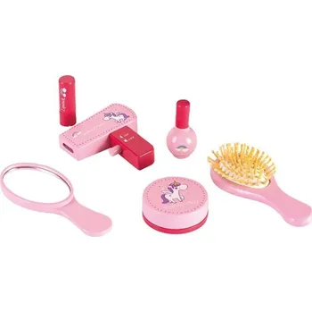 Kosmetická sada 6-dílná dřevěná kosmetická sada s taškou, Eco Toys