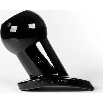 Anální kolík Anální tunel Zizi S černý, dutý anální kolík 7 x 3,2–4,5 cm