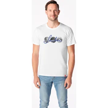 Pánské tričko CityZen - SANTINI Pánské tričko AGEN bílé Kruhy M