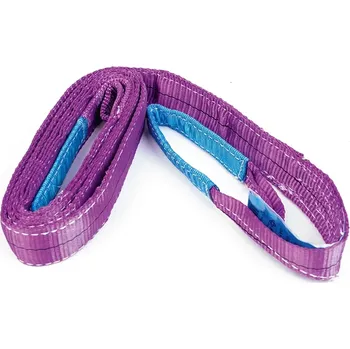 Upínací popruh Zvedací pás oko-oko s nosností 1000 kg, šířka 50 mm, Dvouvrstvý, Fialový, Certifikovaný, B210 m 50 mm 2025