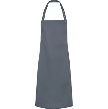 Kuchyňská zástěra Karlowsky Číšnická zástěra Bib Press Stud Barva: šedá tmavá