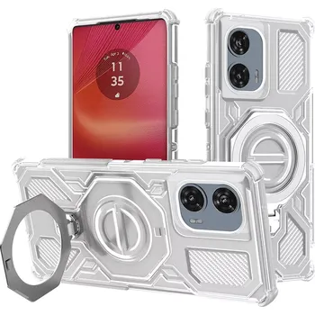 Pouzdro na mobilní telefon Kryt Motorola EDGE 50 Fusion, Carbon Shield PRO, white