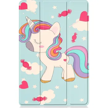 Pouzdro na mobilní telefon Pouzdro pro tablet Xiaomi Redmi Pad SE 11", Techsuit FoldPro jednorožec