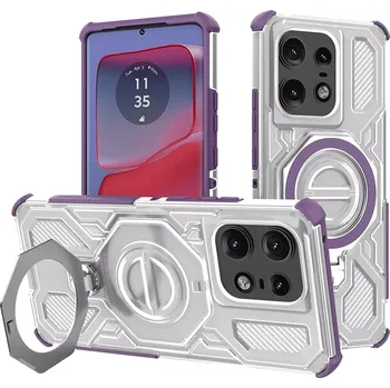 Pouzdro na mobilní telefon Kryt Motorola EDGE 50 Pro, Carbon Shield PRO, purple