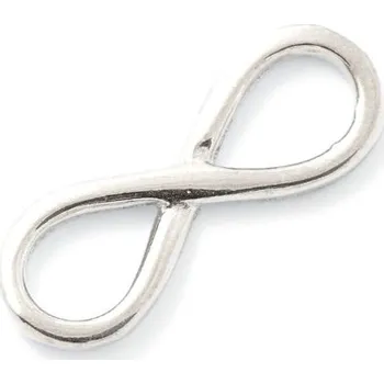 Náramek CZ Mezidíl nekonečno 17/6,5mm Ag925 rhodium