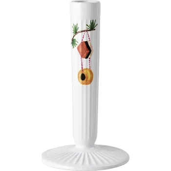 Svícen Kähler Hammershøi Christmas keramický svícen 16 cm, white, 693249