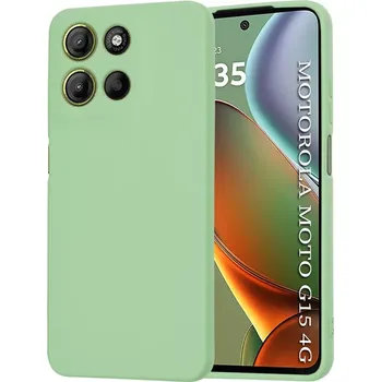Pouzdro na mobilní telefon Kryt Motorola Moto G15 / G15 Power, SoftFlex - mint green