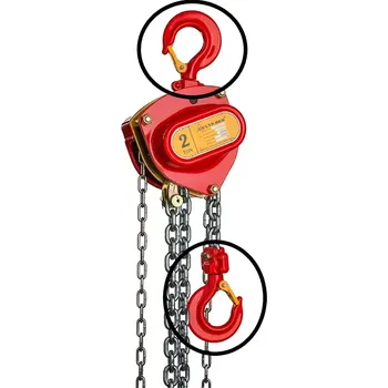 řetězový zvedák Náhradní háky pro ruční řetězový kladkostroj Delta RED Náhradní hák vrchní 1 000
