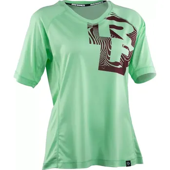 cyklistický dres Race Face Dámský dres Race Face Nimby Jersey Lime velikost L