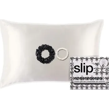 Polštář Slip - Královna čistého hedvábí s krajkovou stuhou - šarm Přikrývky a polštáře unisex
