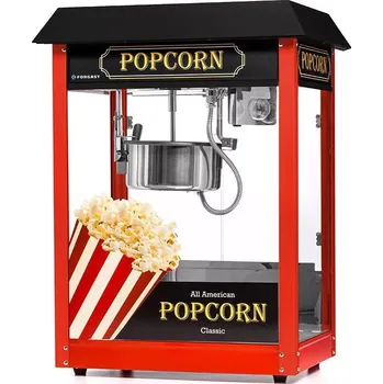 Výrobník cukrové vaty Stroj na výrobu popcornu s černou stříškou