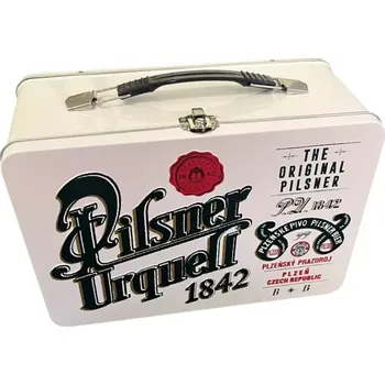 Dárková krabička Pilsner Urquell Kufřík Pilsner Urquell Bílý