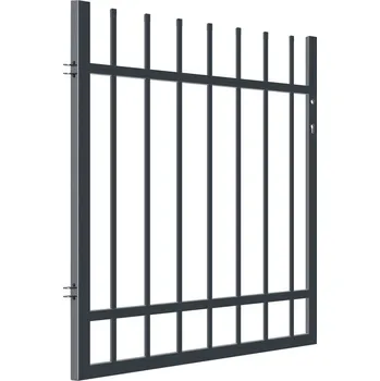 brána Barcelona Plotová branka levá/pravá, ocel, 110 × 100 cm, antracitová šedá (RAL 7016) W3834