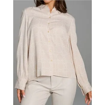 Pánská košile Sinsay - Vzorovaná košile - béžová - 369HH-02P - 369HH-02P-XXL