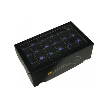 Vánoční dekorace Skleněné baňky night blue 4 cm, sada 48 ks