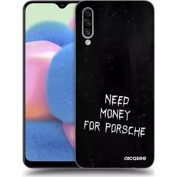 Pouzdro na mobilní telefon Picasee silikonový černý obal pro Samsung Galaxy A30s A307F - Black Fuel