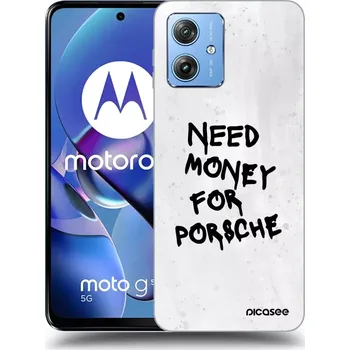 Pouzdro na mobilní telefon Picasee silikonový průhledný obal pro Motorola Moto G54 5G - White Dollar
