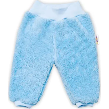 Baby Nellys Kojenecké chlupáčkové tepláčky Cute Bunny - modré Velikost: 80 (9-12m)