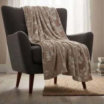 deka Mikroplyšová deka - Louka béžová 150x200