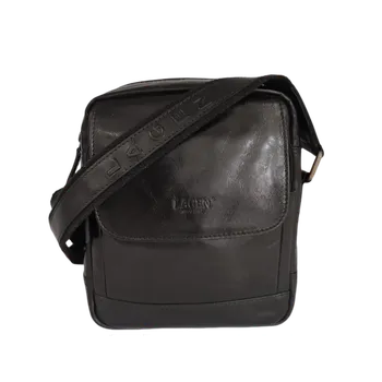 Pánská kožená taška Lagen VZOR- černá